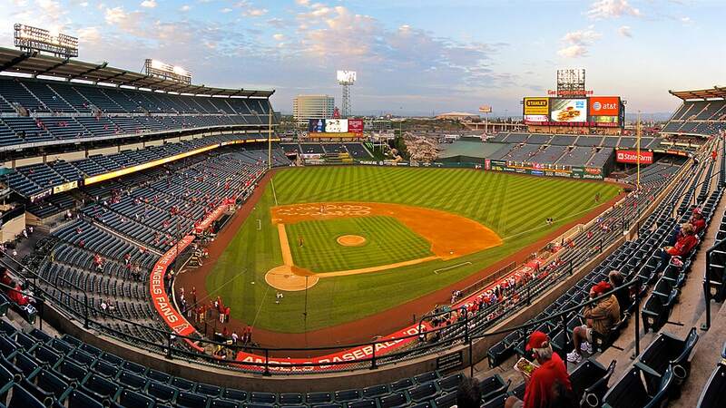 Angel Stadium of Anaheim, home of the Los Angeles Angels