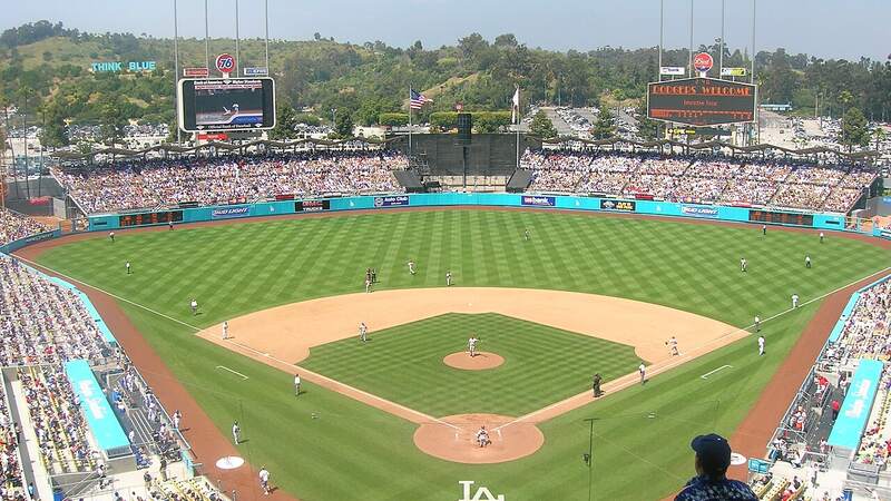 Dodger Stadium, home of the Los Angeles Dodgers