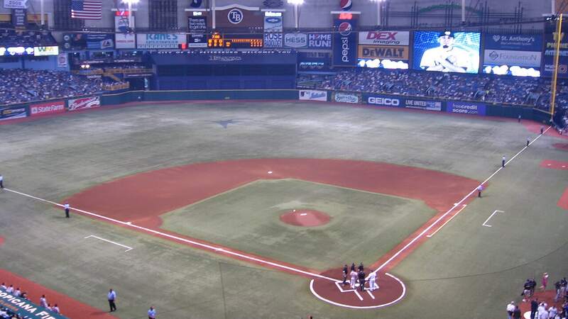 Tropicana Field, home of the Tampa Bay Rays