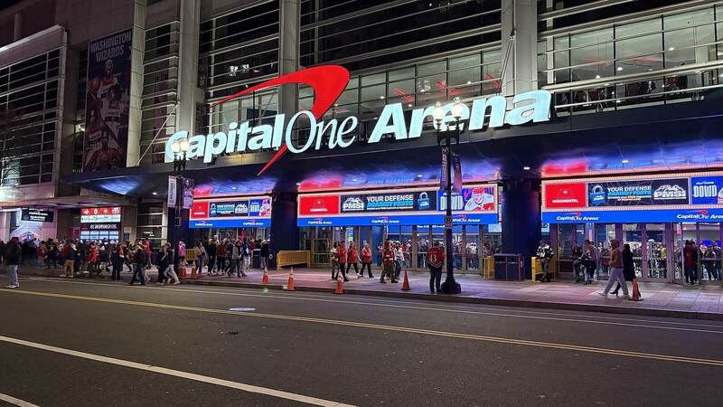 Capital One Arena, home arena of the Washington Wizards