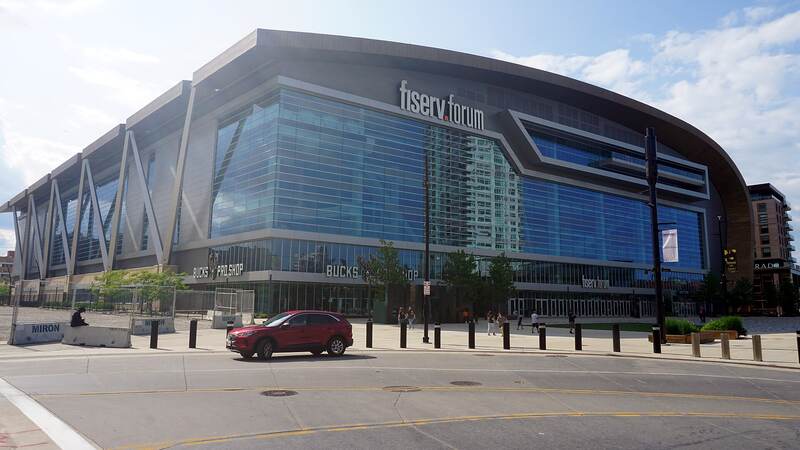 Fiserv Forum, home arena of the Milwaukee Bucks
