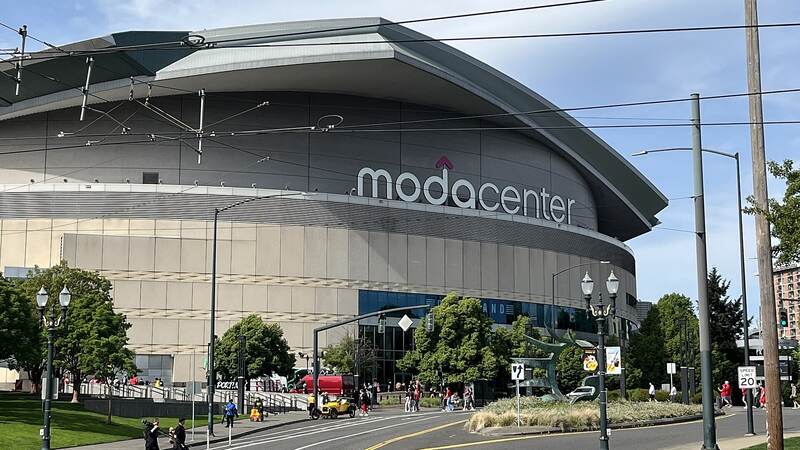 Moda Center, home arena of the Portland Trail Blazers