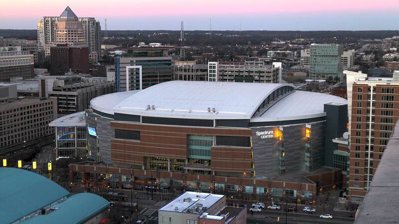 Spectrum Center, home arena of the Charlotte Hornets