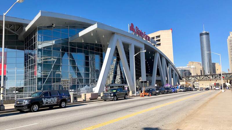 State Farm Arena, home arena of the Atlanta Hawks
