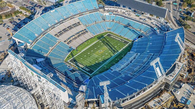 EverBank Stadium, home of the Jacksonville Jaguars
