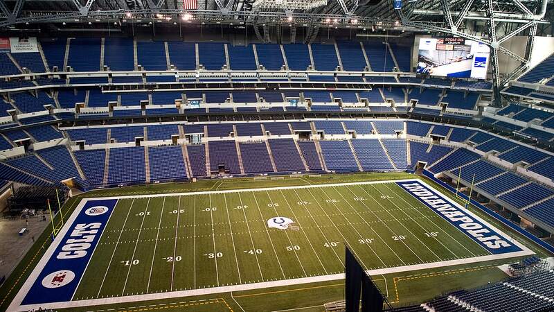 Lucas Oil Stadium, home of the Indianapolis Colts