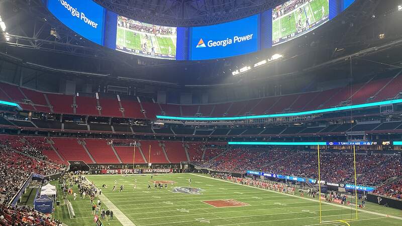 Mercedes-Benz Stadium, home of the Atlanta Falcons