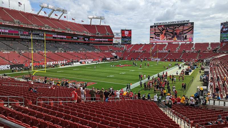 Raymond James Stadium, home of the Tampa Bay Buccaneers